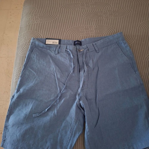 Linen shorts Gant new, size L, blue