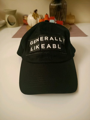 Cropp Think Differently hat new, black jockey cap