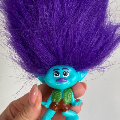 DreamWorks Trolls Band Together Rainbow Pom Poms Keychain used