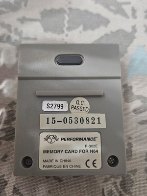 Nintendo 64 memory card like new