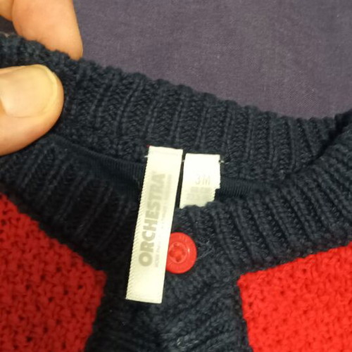 Orchestra knitted cardigan like new, 3 months, 100% cotton