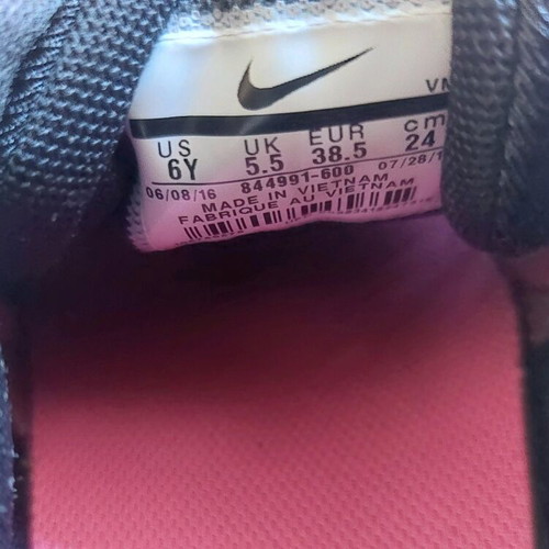 Nike women's athletic shoes like new, black and pink, size 38.5