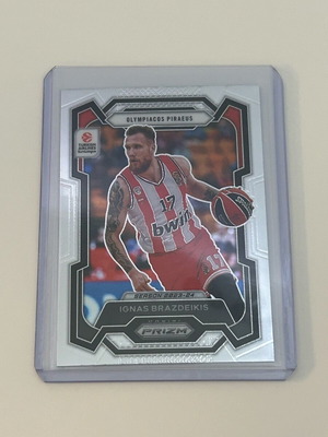Ignas Brazdeikis Olympiacos Panini Euroleague Prizm 2023-24 card new