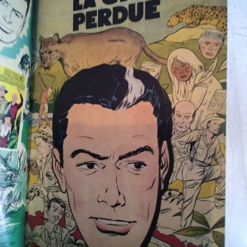 Volume of 7 French comics used, good condition, 1952+