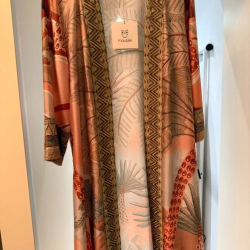 Moutaki kimono and pants set new, pink