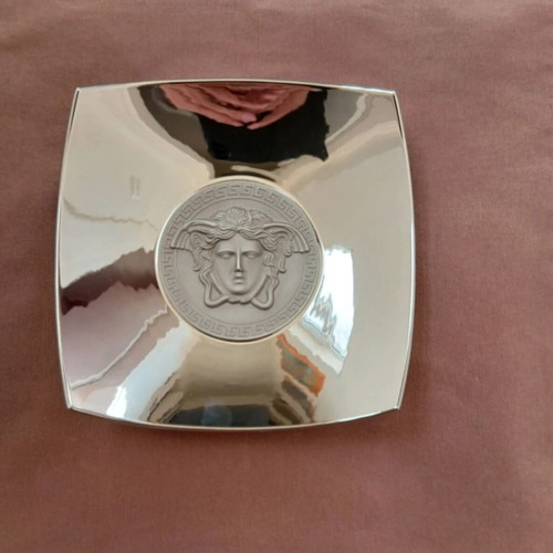 Versace Medusa Platinum decorative plate 22cm, Rosenthal porcelain