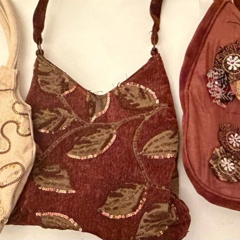 Women's shoulder bags used, pack of 3