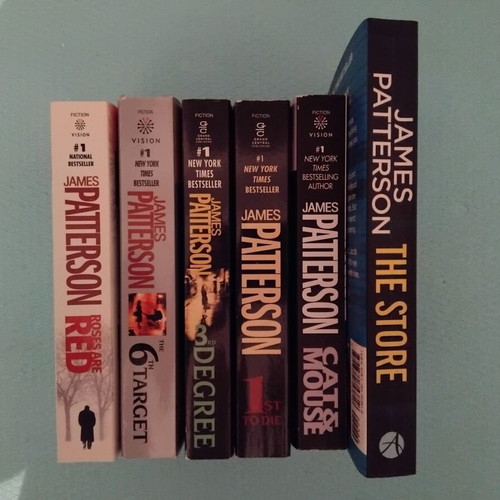 James Patterson books new, collection of 6 crime novels in English