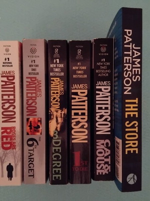 James Patterson books new, collection of 6 crime novels in English