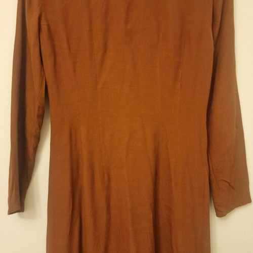 Dress with buttons brick red like new, size Small