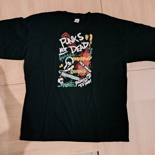 Punk's Not Dead fashion t-shirt new, 100% cotton, size XXL, black