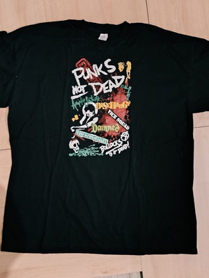 Punk's Not Dead fashion t-shirt new, 100% cotton, size XXL, black