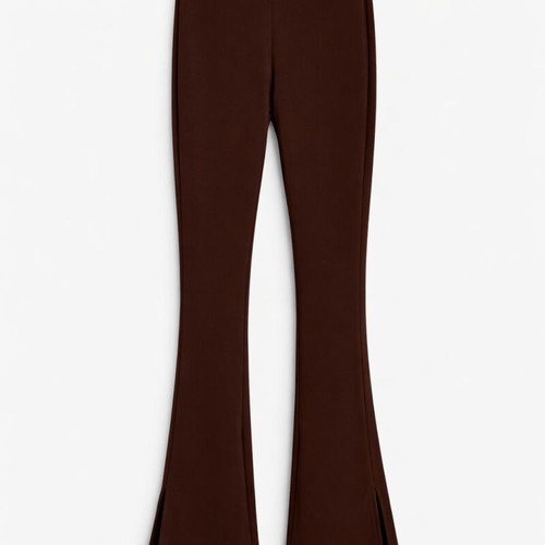 Zara NoXL Flared Pants like new brown