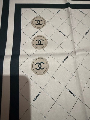 Μαντίλι Chanel καινούργιο, γκρι 91x91