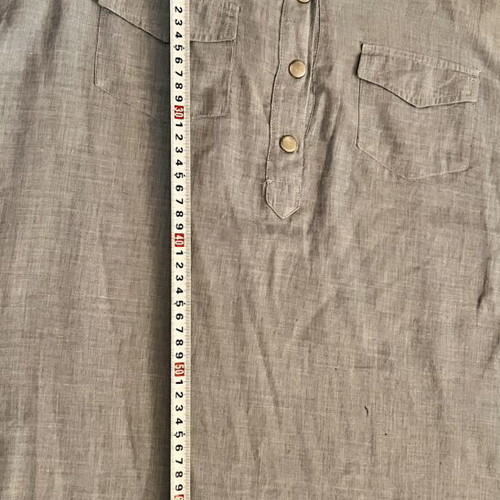 Marks & Spencer women's linen shirt tunic used, grey-blue