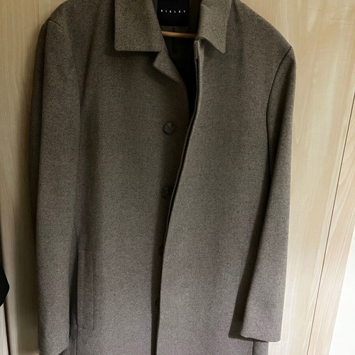 Sisley coat like new, grey and beige