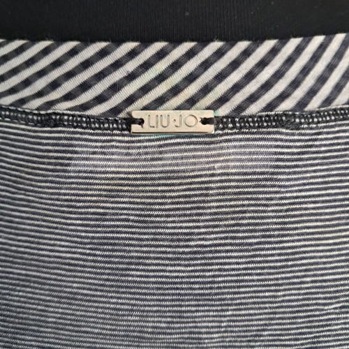 Liu Jo set like new, cotton and silk blouse with crystals, elastic pants