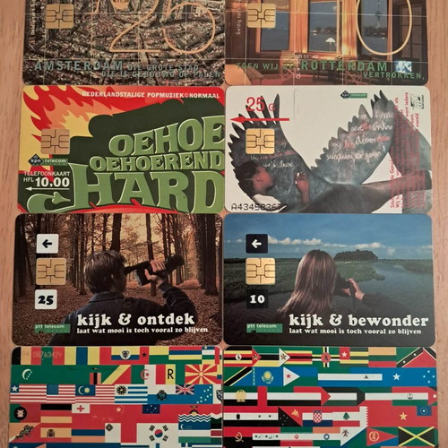 Dutch phone cards used, lot of 48 different