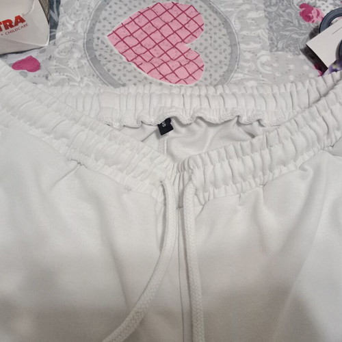 Summer sweatpants, white, size small