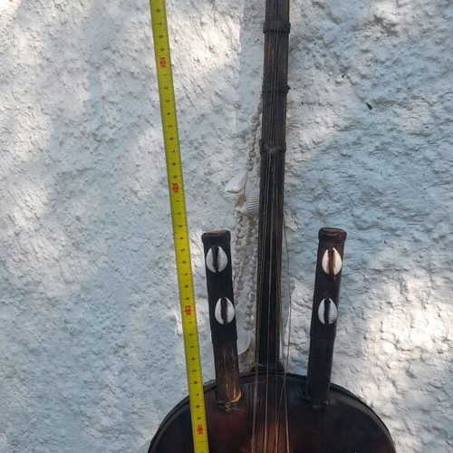 Kora African Traditional String Instrument used, decorative with shells