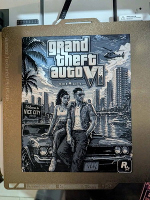 Grand Theft Auto VI 3D embossed image new