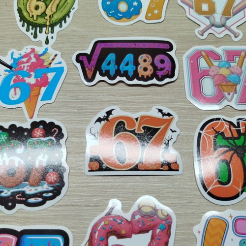 Vinyl stickers set of 53 pieces, new, theme 6-7