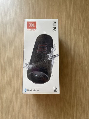 JBL Flip 6 Bluetooth speaker, black, sealed