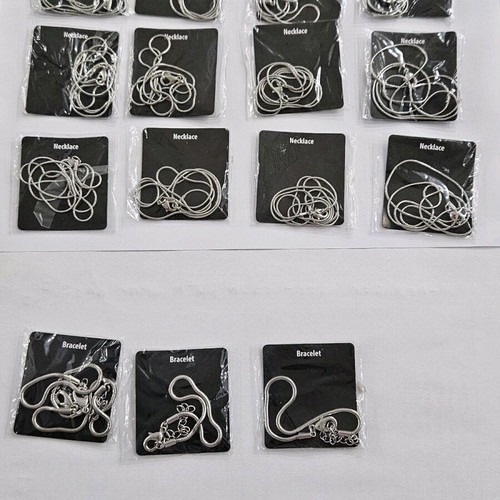 Stainless steel craft materials new, 96 letter charms, 16 wish charms, 12 necklace chains, 3 bracelet chains