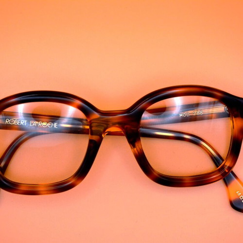 Robert La Roche Mod 288 glasses brown, new vintage 80s