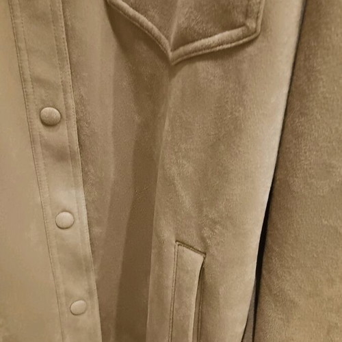 Marks and Spencer women's suede-like coat new, beige, size 4XL