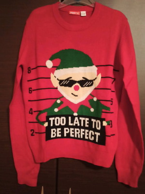 Christmas knitted sweater red, like new, age 10-12