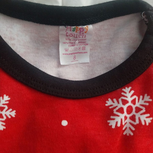 Pajamas new for 8 years old, red, unisex