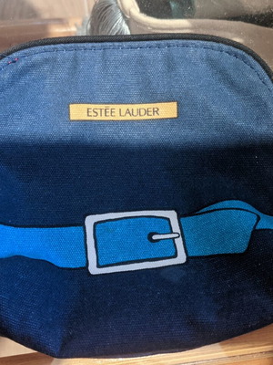 Αυθεντικό νεσεσέρ καλλυντικών Estée Lauder καινούργιο, μπλε καμβάς
