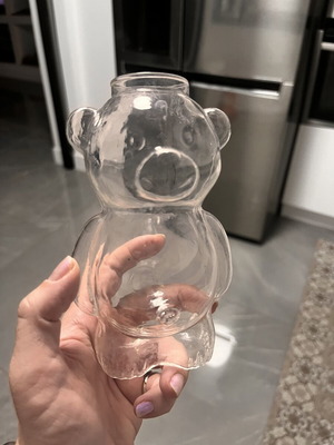 Glass bear for children like new