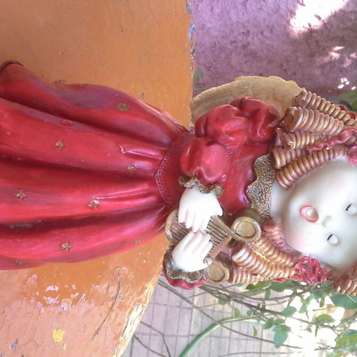 Clay angel about 30 cm like new