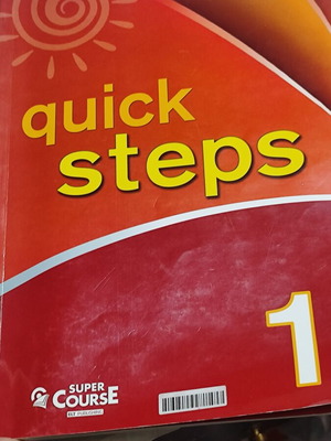 Quick Steps 1 Super Course Student Book like new, English