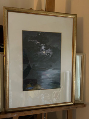 Original artwork by K. Athanasiou used, hand-painted with 55x74 frame