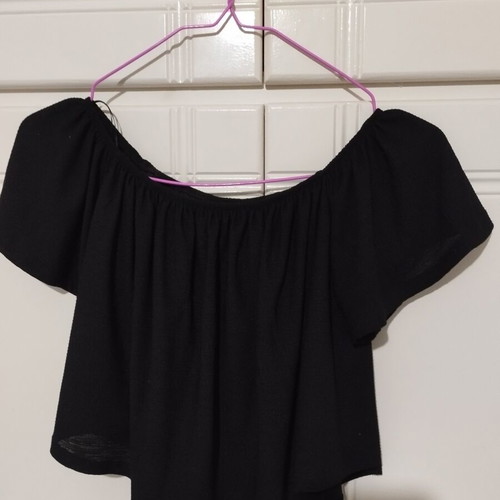 Bershka Crop Top Black like new XS/Small