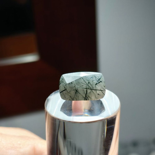 Black Rutilated Quartz beautiful quartz with black rutile 15.78ct new