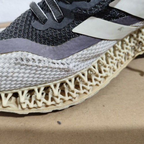 Adidas 4D sneakers used, size 44.5, white and beige