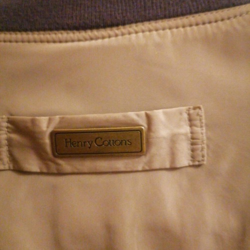 Henry Cotton’s bomber jacket like new, Italian, denim-beige, size M