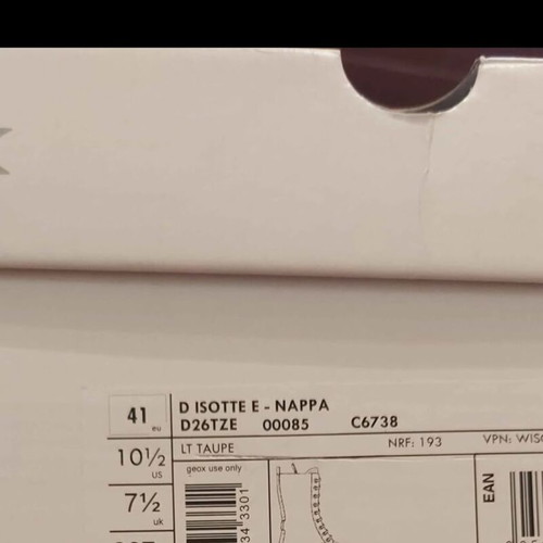 Geox ankle boots size 41 beige new anatomical