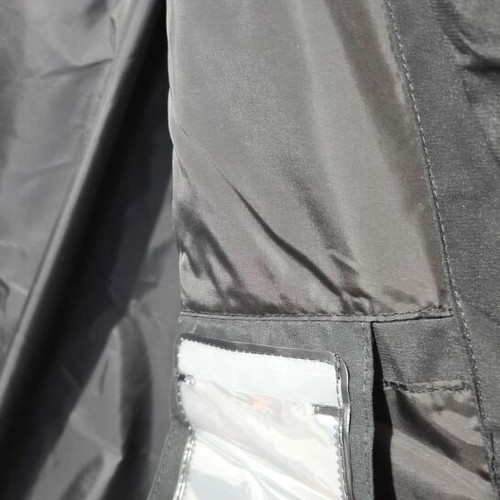 Men's down jacket like new, size M, gray, with detachable hood