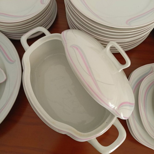 Ćmielów 1790 vintage porcelain dinnerware set, complete