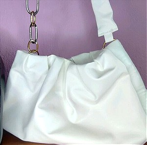 Λευκή τσάντα ώμου