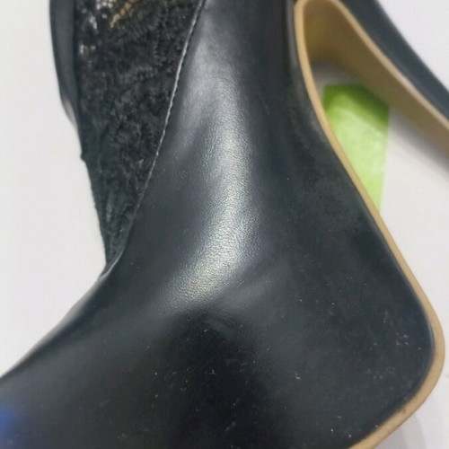Sergio Todzi heels used, black with lace and zipper size 36