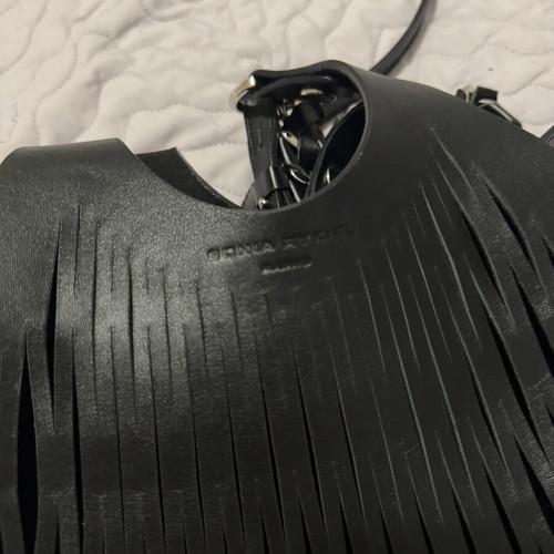 Sonia Rykiel Baltard Bag like new, black laser cut design