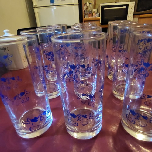 FAGE glasses new, set of 12 collectible