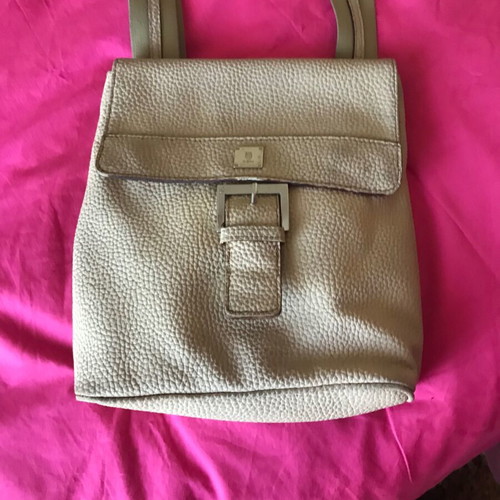 KEM crossbody bag used, beige with adjustable strap