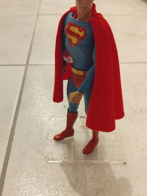 Superman figure like new with stand, no box
